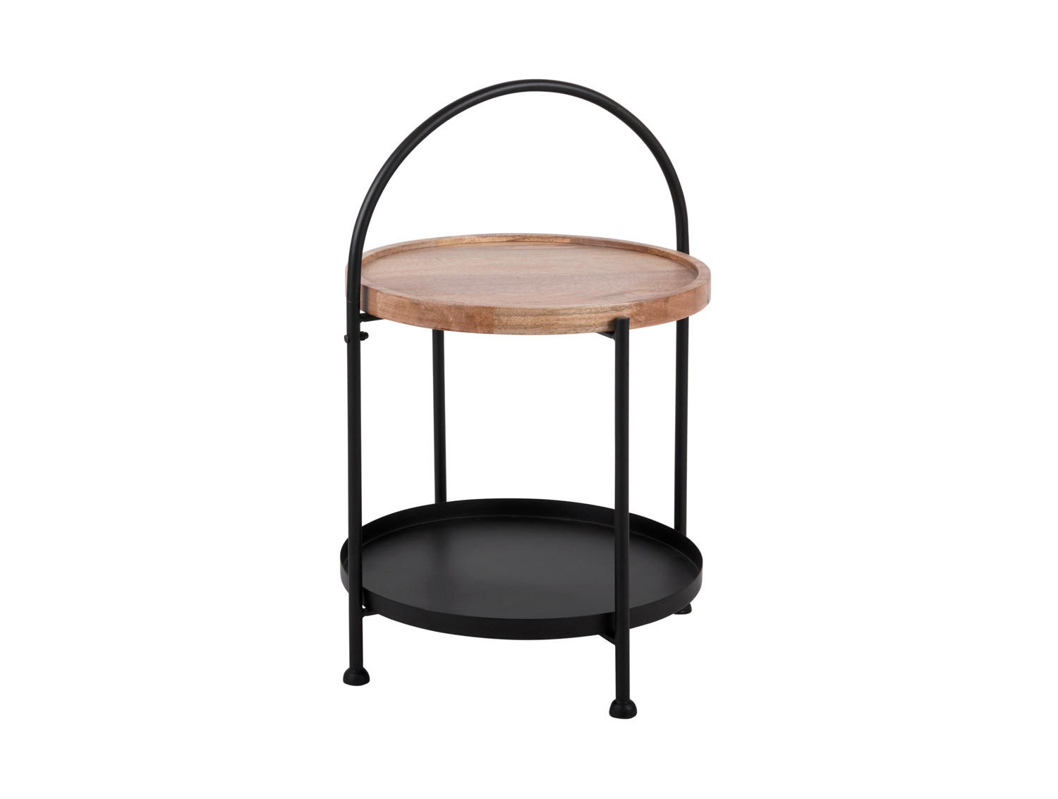 BEISTELLTISCH Tray Schwarz 39/39/55 cm - Schwarz, Holz (39/39/55cm) - Leitmotiv