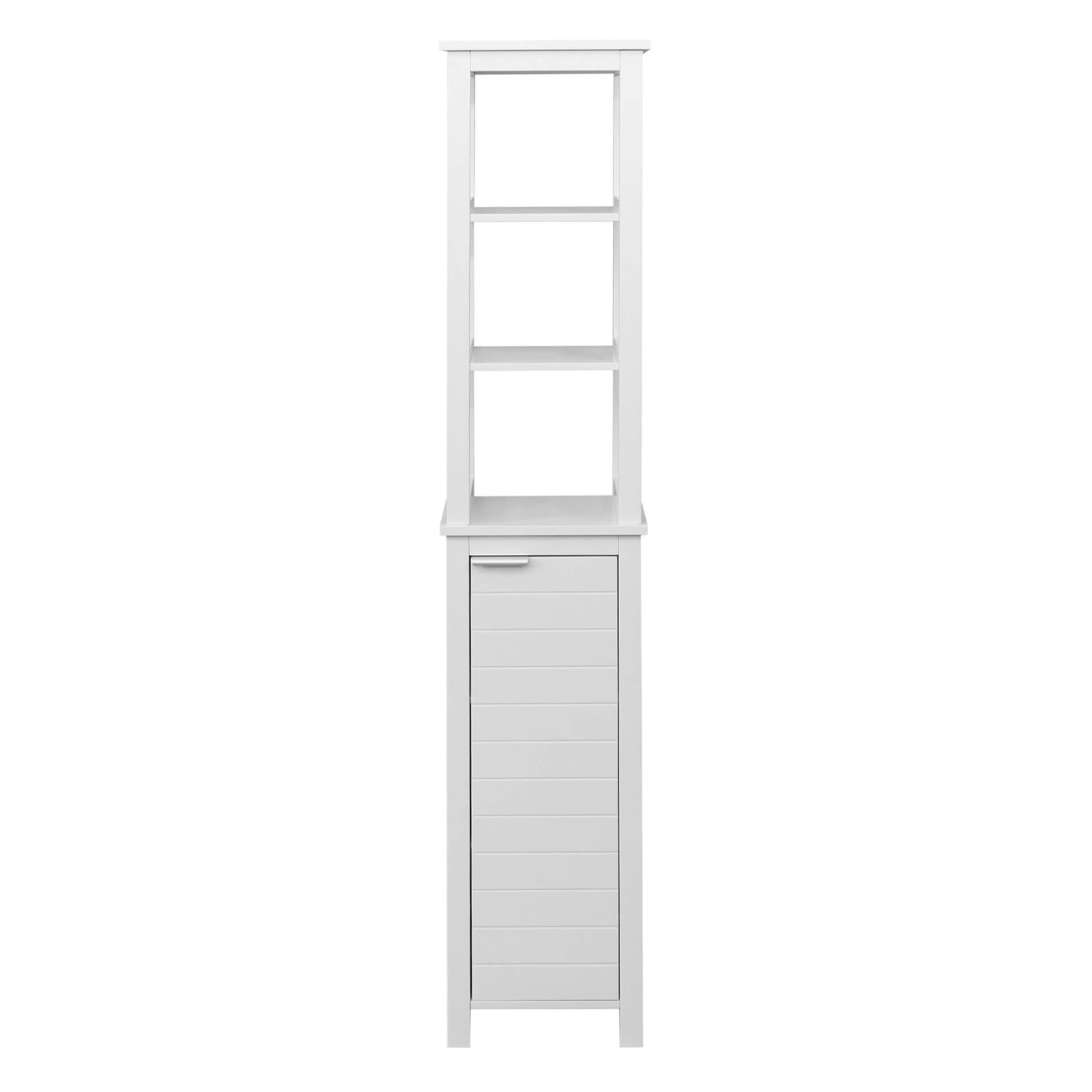 SÄULENSCHRANK Weiß 30/30/170 cm - Weiß, Holzwerkstoff (30/170/30cm) - Mobili Rebecca