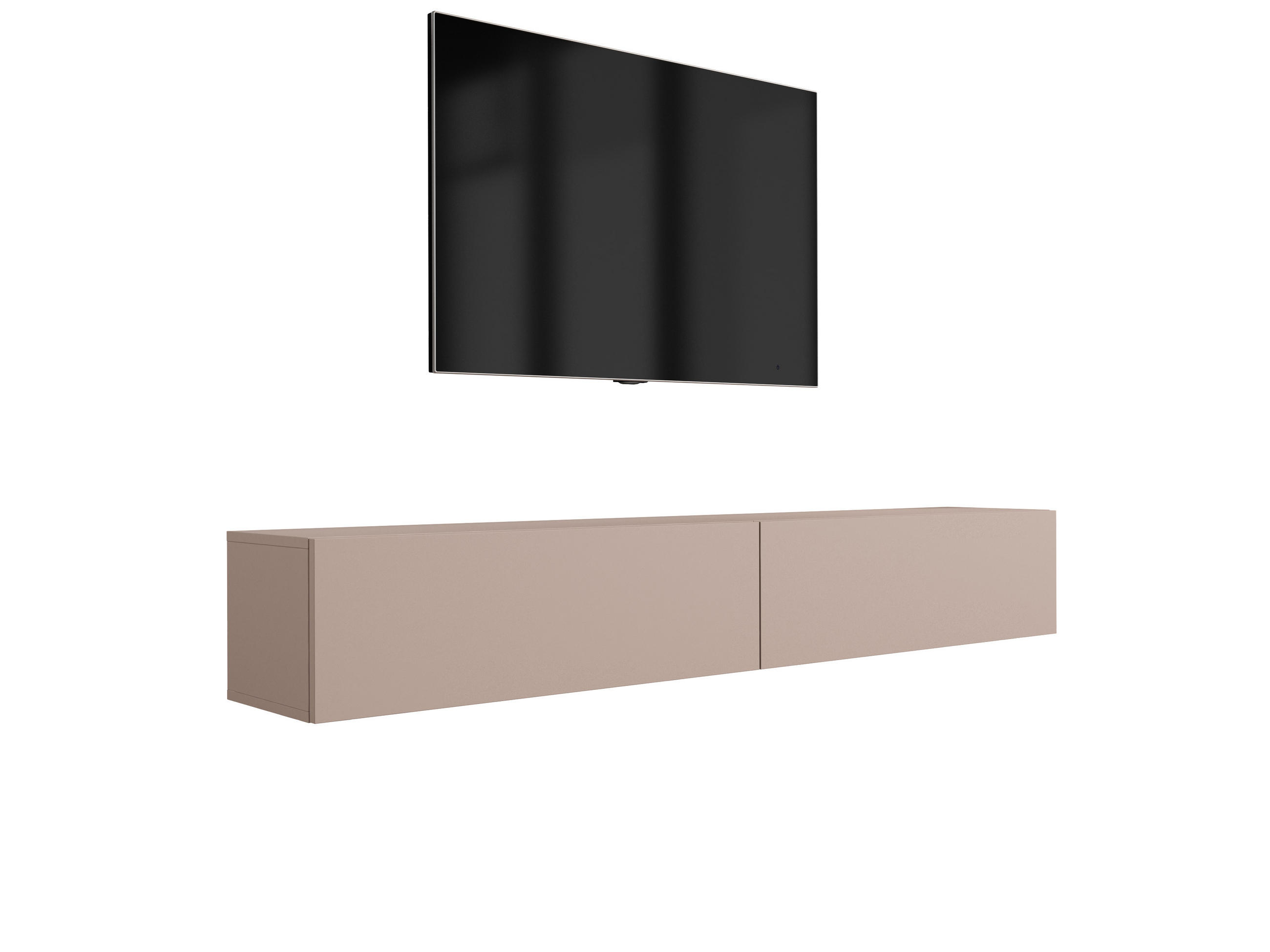 TV-SCHRANK : Karamellbraun, 200 (2 x 100) x 34 x 32 cm - Braun, Holzwerkstoff (200/34/32cm) - 3XE LIVING