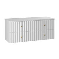 WASCHTISCHUNTERSCHRANK 120.6cm Izae Weiß - Weiß, Holzwerkstoff (120.6/52.2/46.5cm) - Petits-meubles