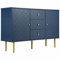 SIDEBOARD Blau 82/40/120 cm - Blau, Holzwerkstoff (40/120/82cm) - Urban Meuble