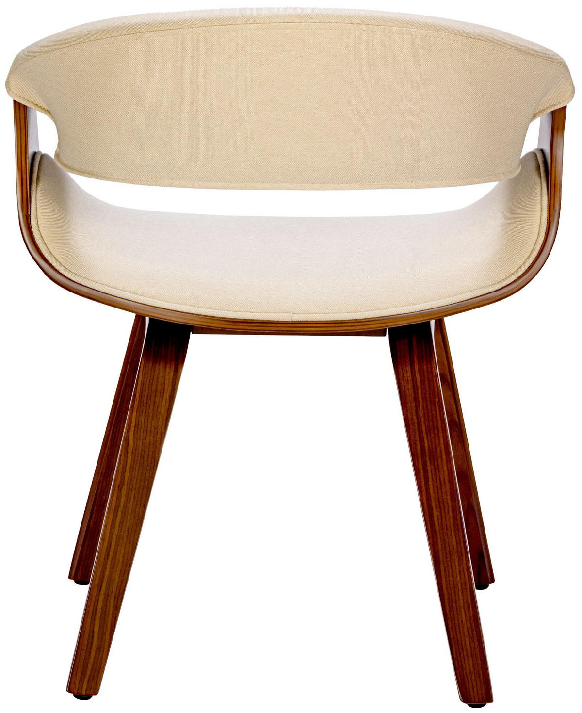 ESSZIMMERSTUHL Foley 76x62x52 cm walnuss/creme - Nussbaumfarben, Holz (62/76/52cm) - furnicato