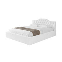 POLSTERBETT mit Bettkasten und Lattenrost, Boxbett ohne Matratze - FALIO-V1 180x200 Weiß - Weiß, Holzwerkstoff/Textil (180/200cm) - ALTDECOR