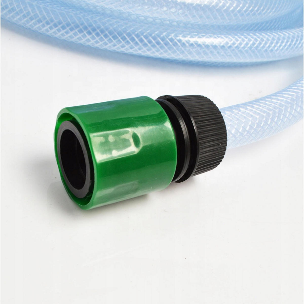 SCHLAUCH Saugschlauch - 5 m, 13 mm 1/2", 2 mm Wandstärke, max. 21 bar, PVC verstärkt, 2x Schnellkupplung 1/2" - Multicolor, Kunststoff/Metall (10/10/10cm)