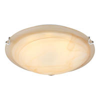 LED DECKENLEUCHTE Metall Glas Orange - Orange, Glas (30/30/10cm) - Globo Lighting