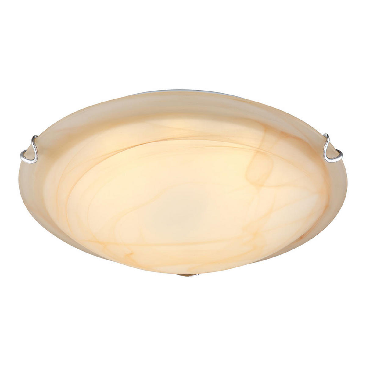 LED DECKENLEUCHTE Metall Glas Orange - Orange, Glas (30/30/10cm) - Globo Lighting