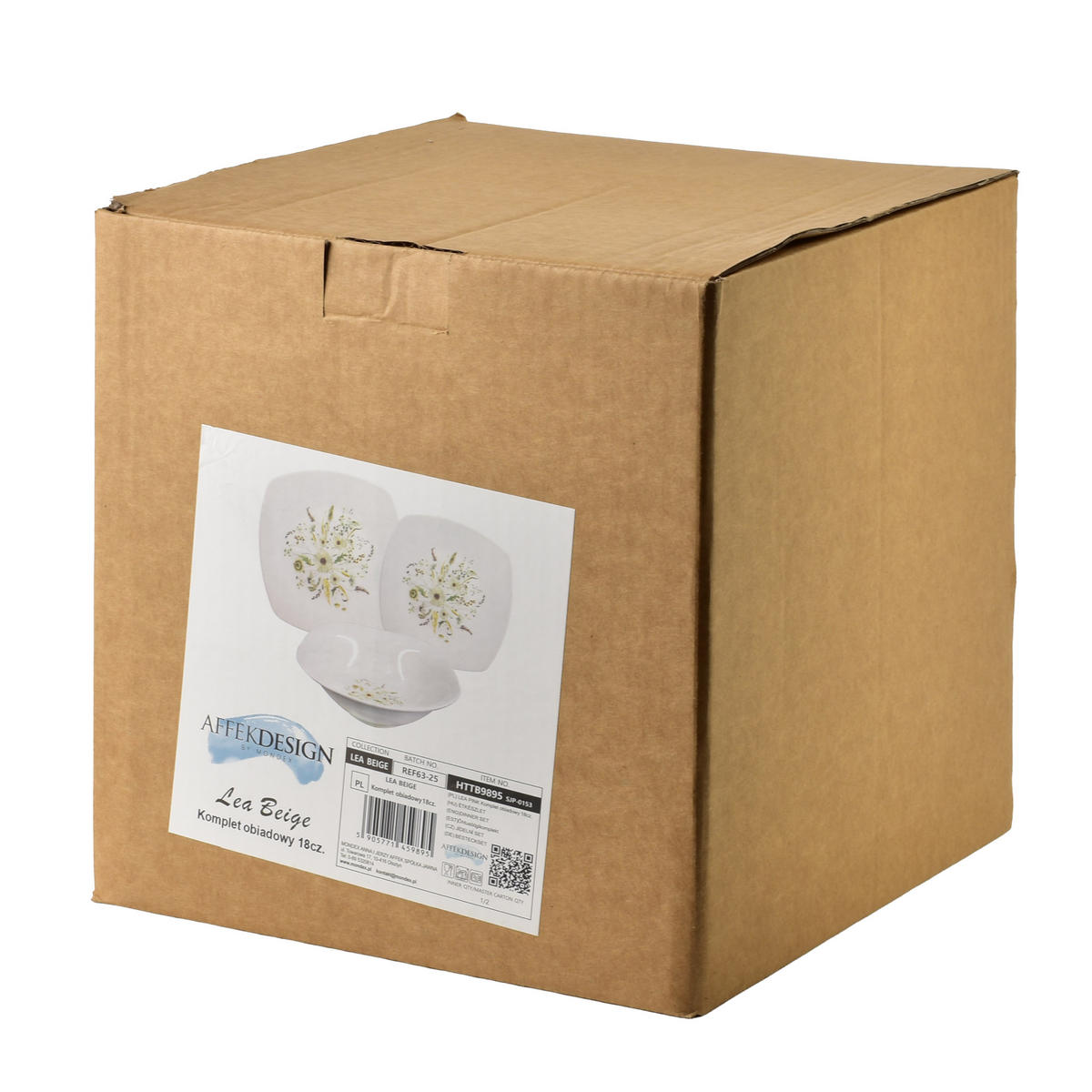 GESCHIRR-SET Lea 18-tlg Beige 30/30/20cm Porzellan - Beige, Keramik (30/20/30cm) - Mondex
