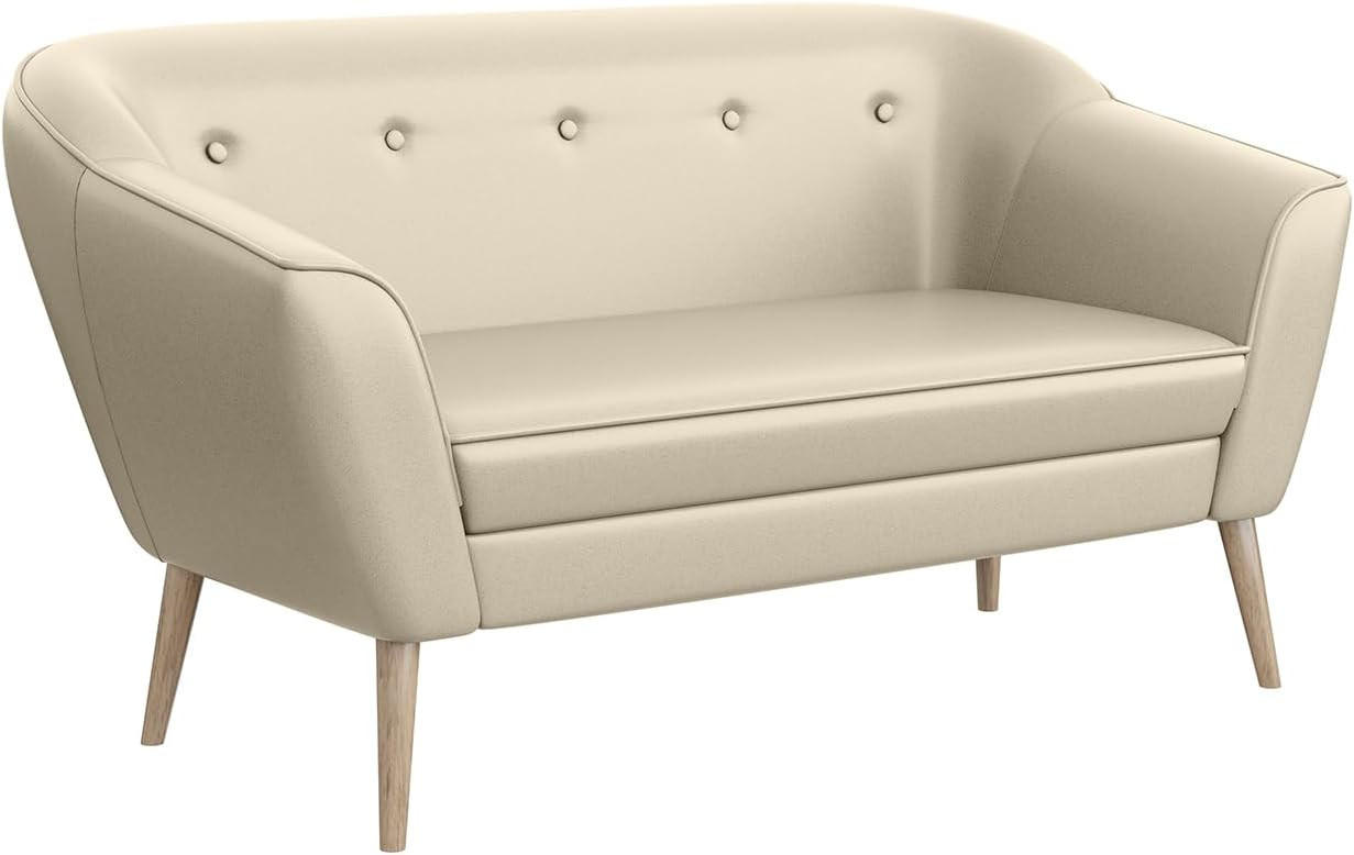 Meblini Sofa Creme 140x75x74 cm