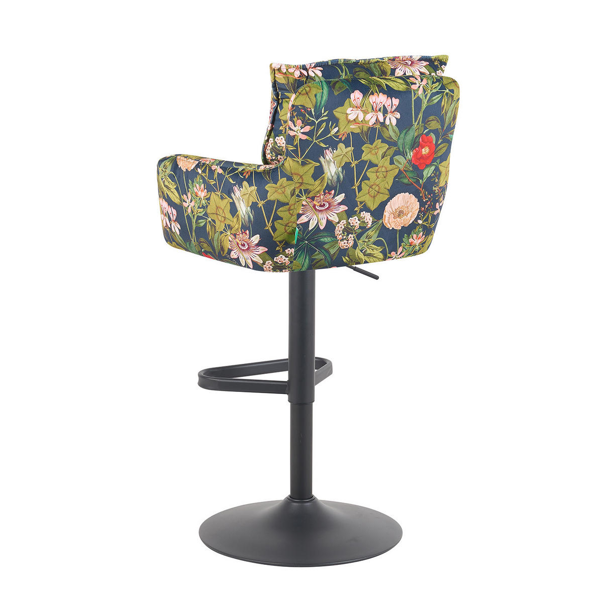 BARHOCKER Nova 2er-Set - Multicolor/Schwarz, Textil/Metall (55/100/58cm) - DUBI Möbel