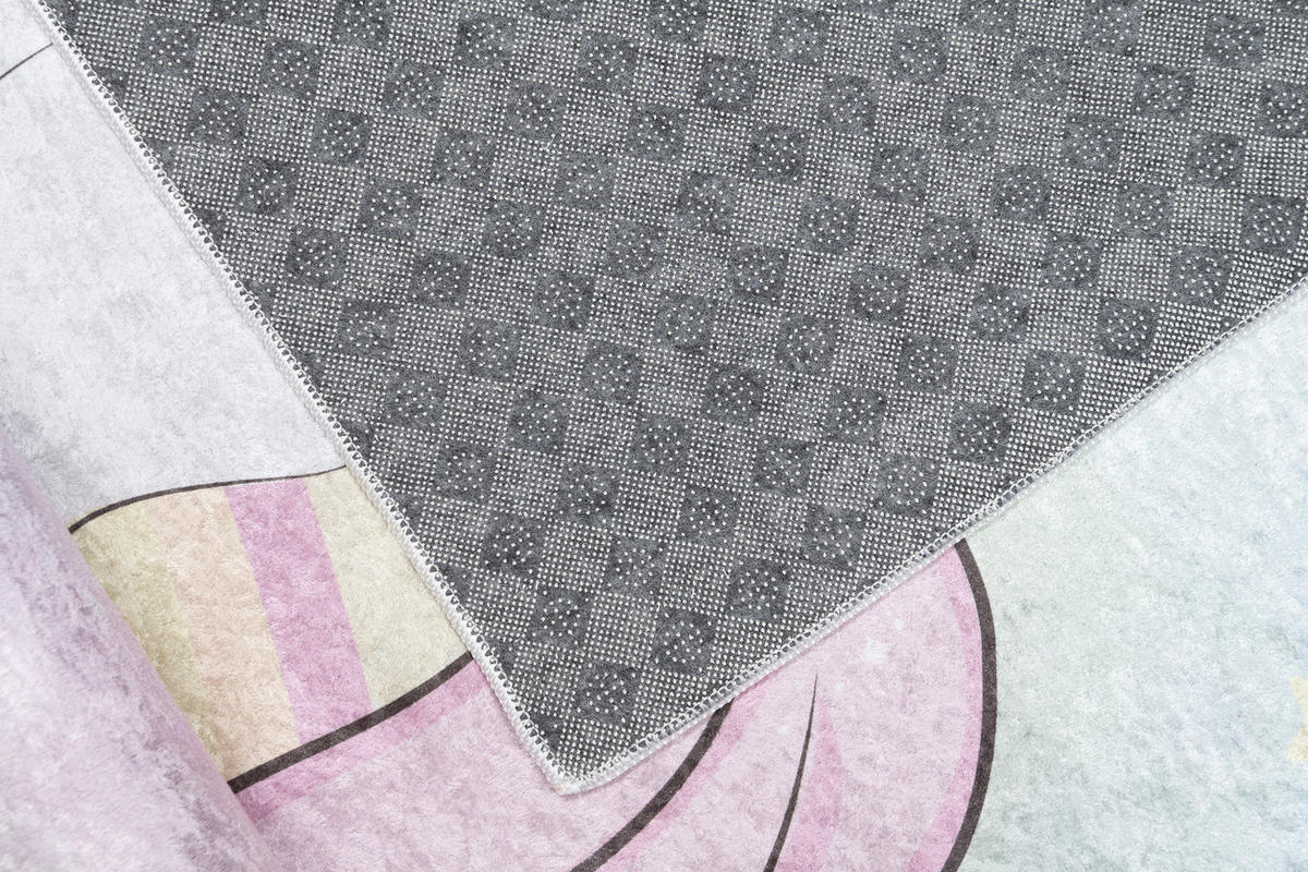 TEPPICH EMMA Regenbogen 120/170 cm - Blau, Kunststoff (120/170cm) - Tapiso