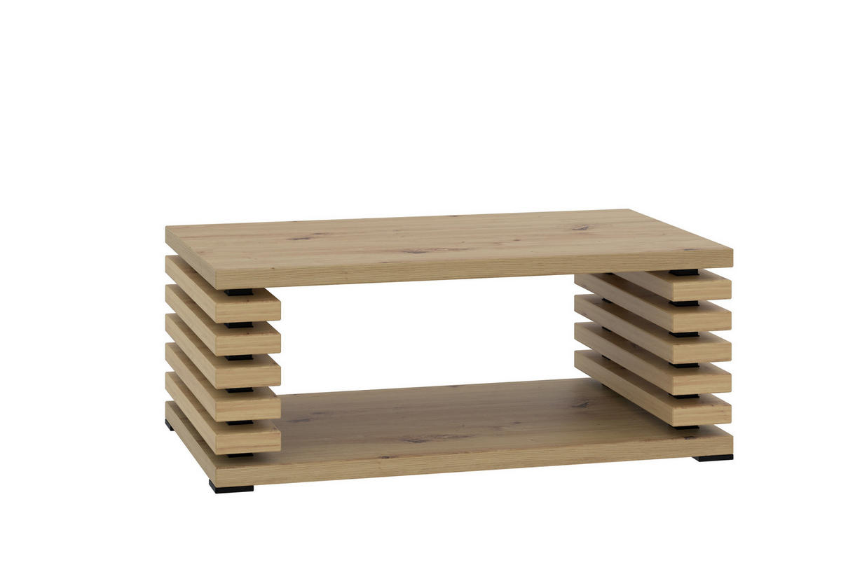 KAFFEETISCH 120x60x44 cm - Artisan Eiche Optik - ORTO - Eichefarben, Holzwerkstoff (120/60/44cm) - ALTDECOR