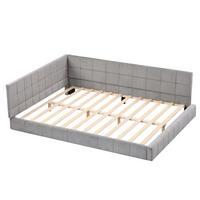 POLSTERBETT 140/200 cm DE-01739, in Grau - Grau, Metall (140/200cm) - ComfortXL
