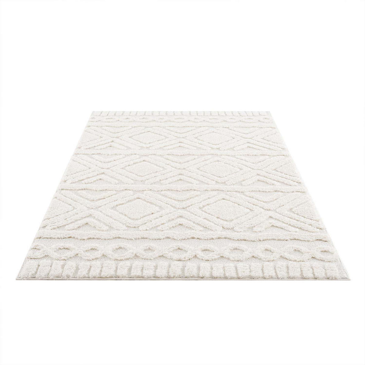 HOCHFLOR-TEPPICH Focus 3382 Creme 140x200 cm - Creme, Textil (140/200cm) - carpet city