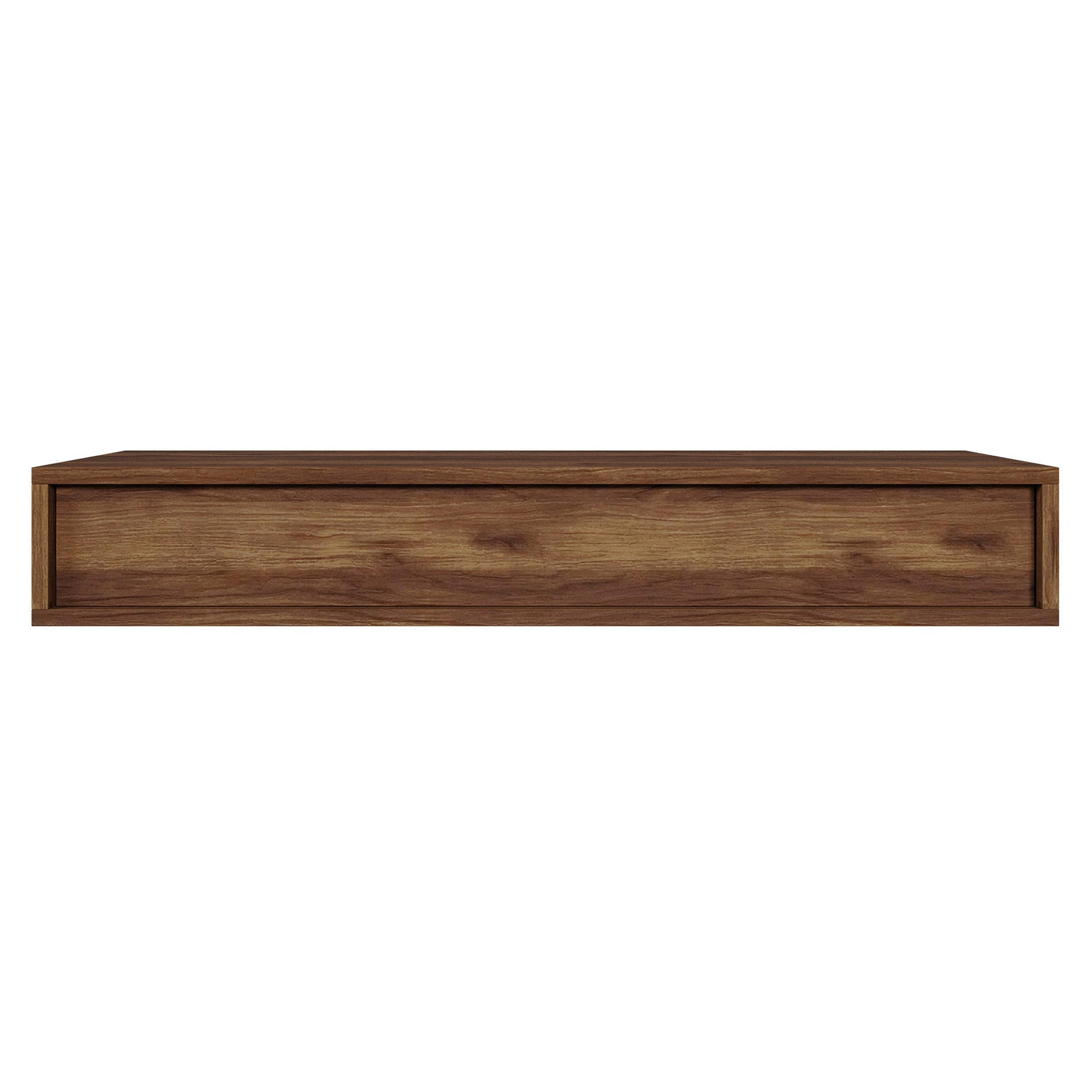 WANDKONSOLE Sanva Nussbaum Warmia Optik 90 cm - Dunkelbraun, Holzwerkstoff (90/17/35cm) - Selsey