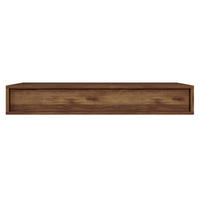 WANDKONSOLE Sanva Nussbaum Warmia Optik 90 cm - Dunkelbraun, Holzwerkstoff (90/17/35cm) - Selsey