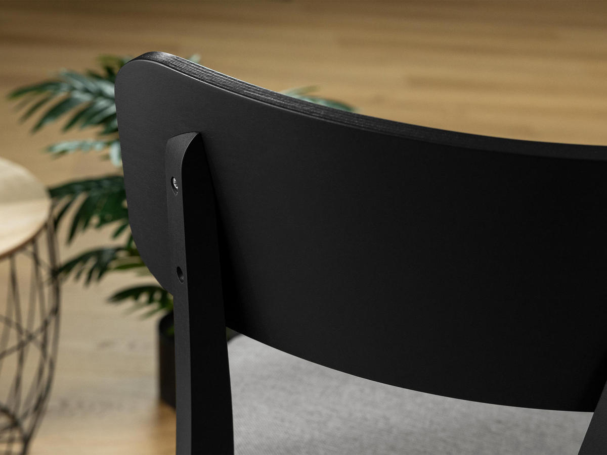 ESSZIMMERSTUHL Hugo VI - Hellbraun/Weiß, Holz/Textil (47/86/48cm) - MIRJAN24