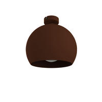 DECKENLEUCHTE Joe - Dunkelbraun, Metall (25/25/20cm) - Lumicom