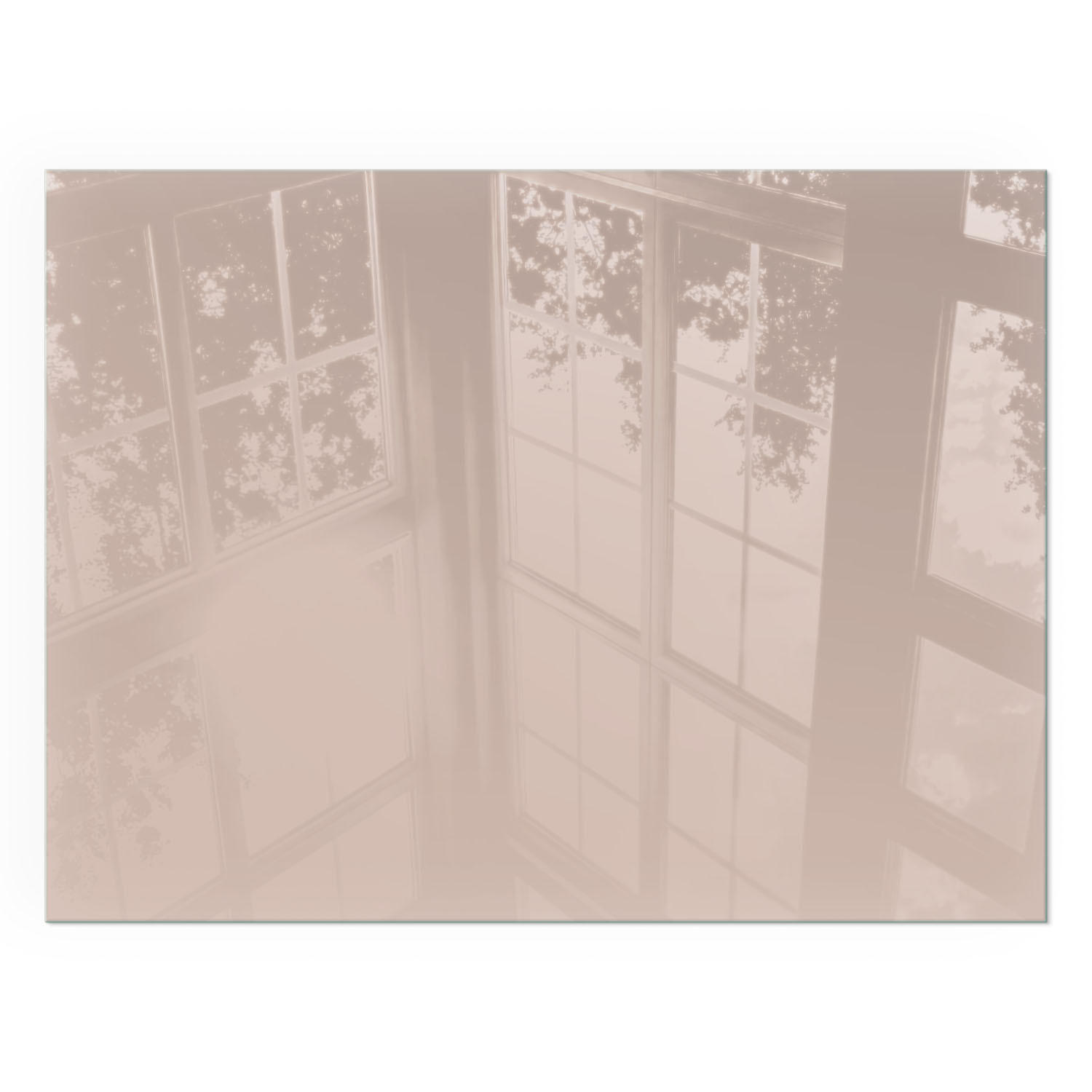 GLASPLATTE für Kamin 80x60 cm - Orange, Glas (80/60/0.4cm) - TULUP