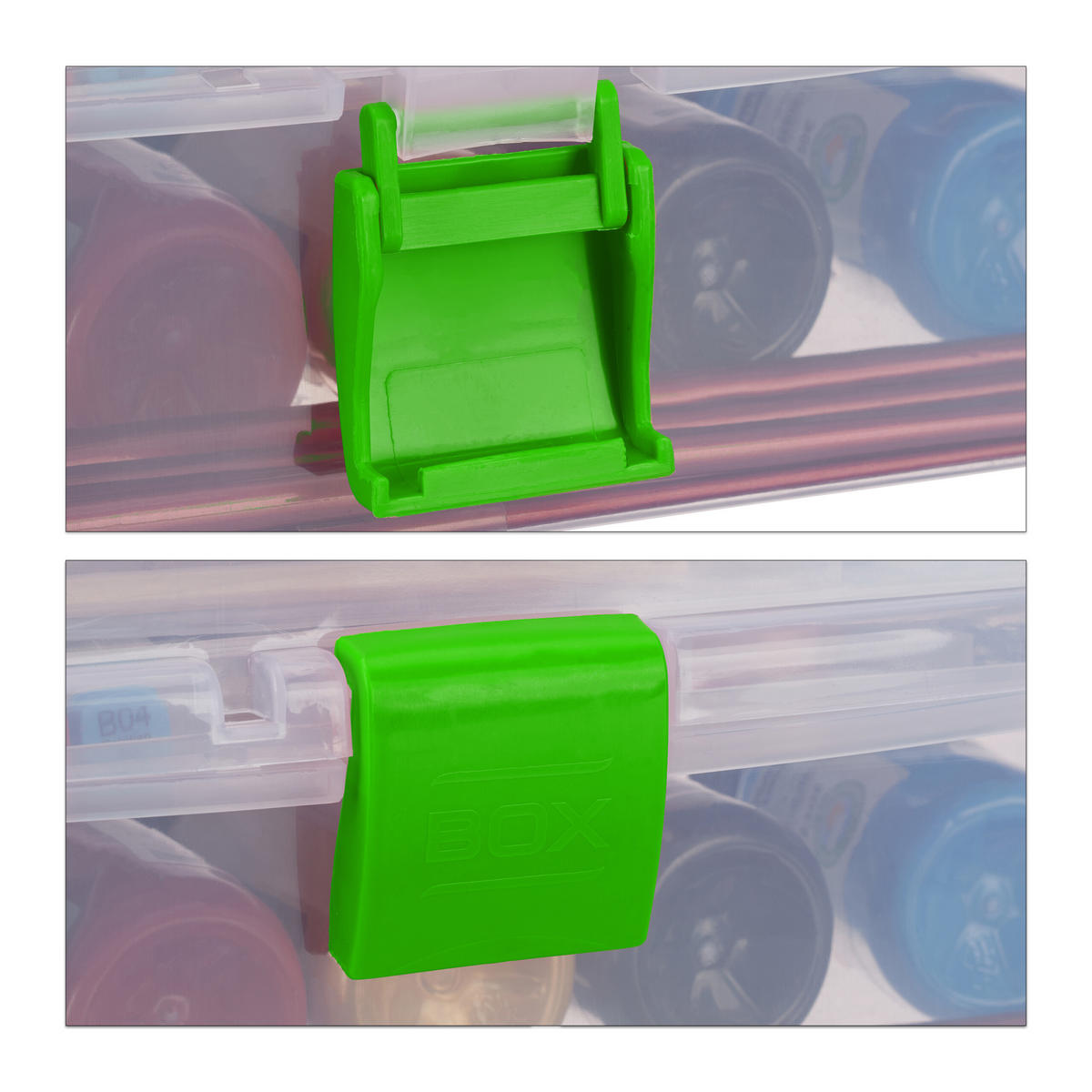 AUFBEWAHRUNGSBOX - Transparent, Kunststoff (33/14/19.5cm) - Relaxdays