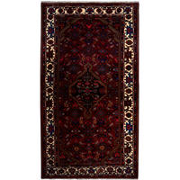 TEPPICH Assadabad Rot 248/137 cm Schurwolle - Rot, Textil (137/248cm) - Looma