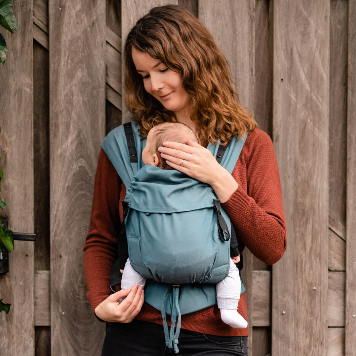 BABYTRAGE Primeo - Türkis, Textil (26.5/7.2/38.5cm) - Hoppediz