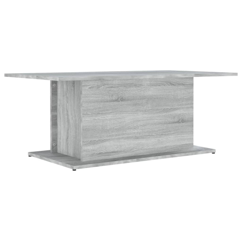 COUCHTISCH Grau Sonoma 102x55,5x40 cm Holzwerkstoff - Grau, Holzwerkstoff (102/55.5/40cm) - furnicato