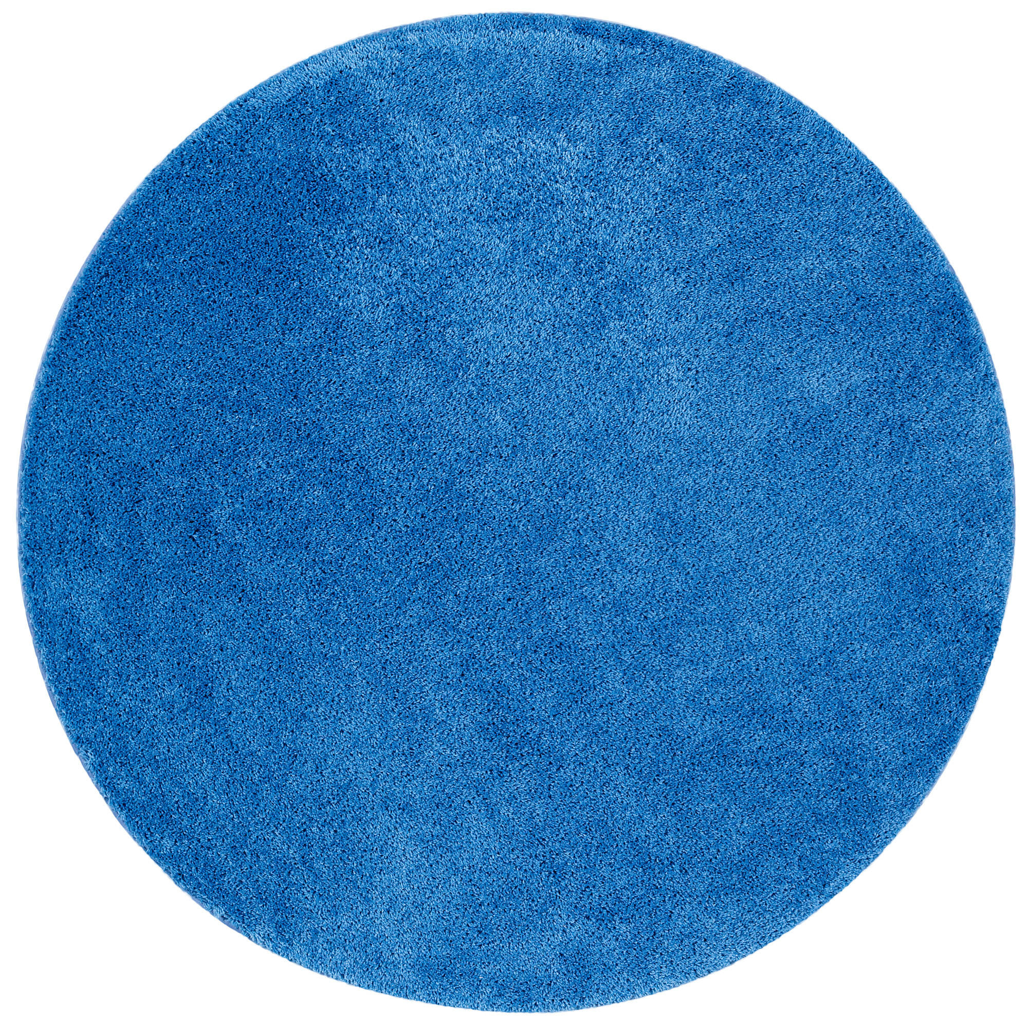 HOCHFLOR SHAGGY TEPPICH PALACE RUND - Blau, Textil (160/160cm) - Snapstyle
