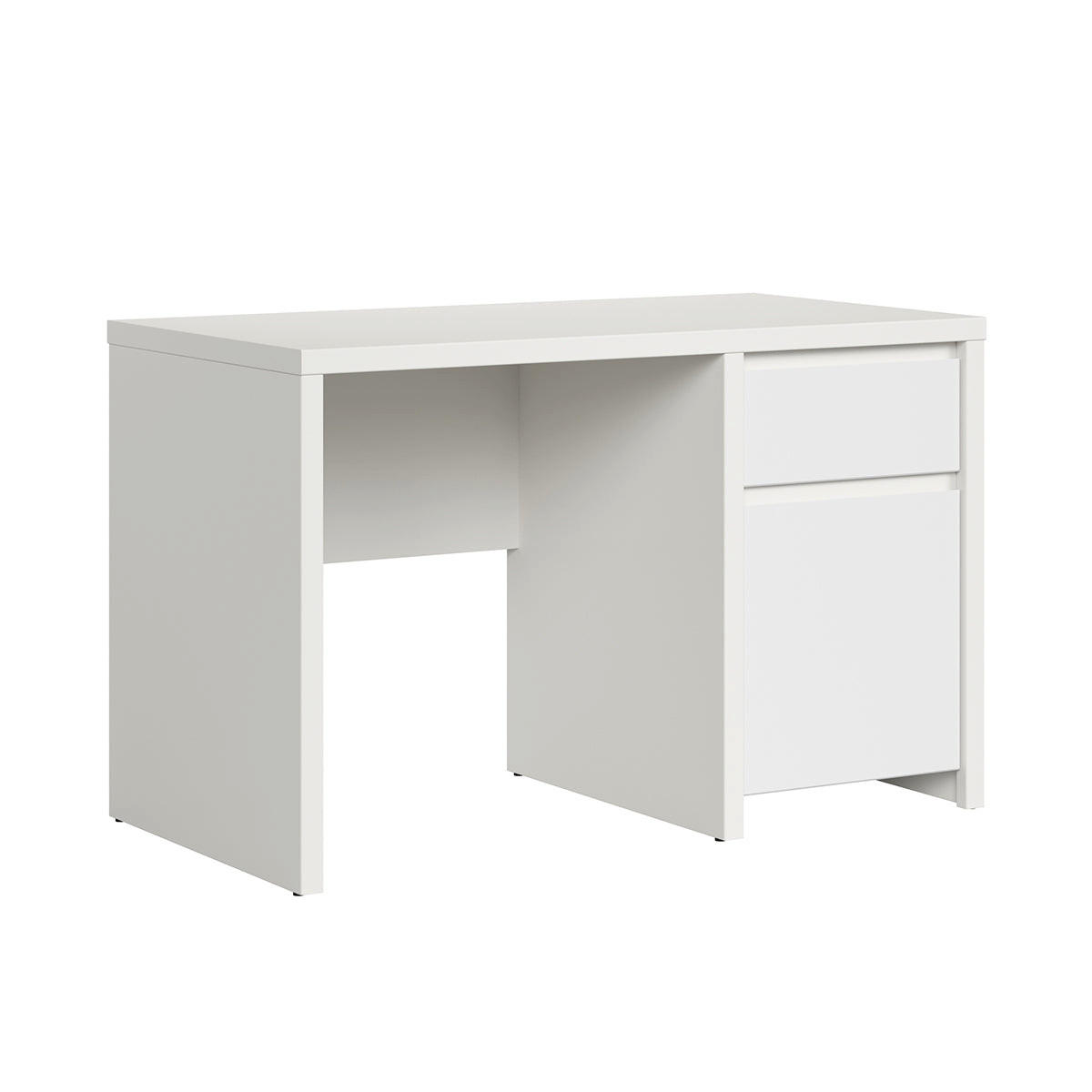 SCHREIBTISCH Soren Weiß matt - Weiß, Holzwerkstoff (65/120/77cm) - Petits-meubles