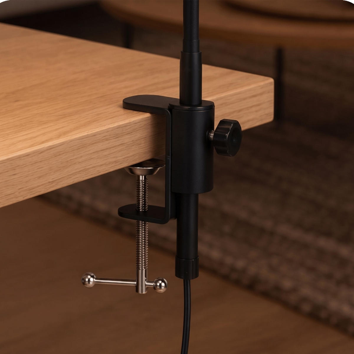 SCHREIBTISCHLEUCHTE, Schreibtischlampe, Schwarz - Schwarz, Kunststoff (70/39/70cm) - KRUMAD