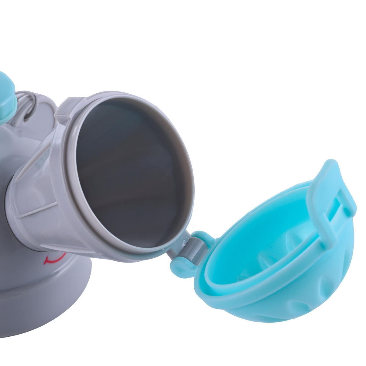 PISOÁR zelená svetlomodrá sivá 2-dielna-súprava montáž na stenu - viacfarebná, plast (15/22cm) - Relaxdays