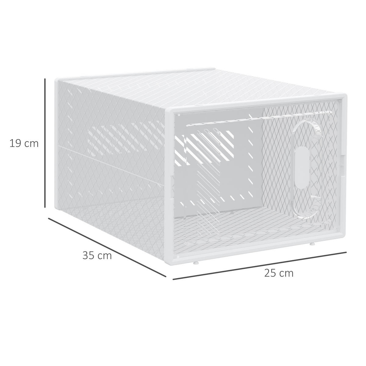 SCHUHREGAL Transparent 1Stück - Transparent, Kunststoff (25/19/35cm) - GiPP