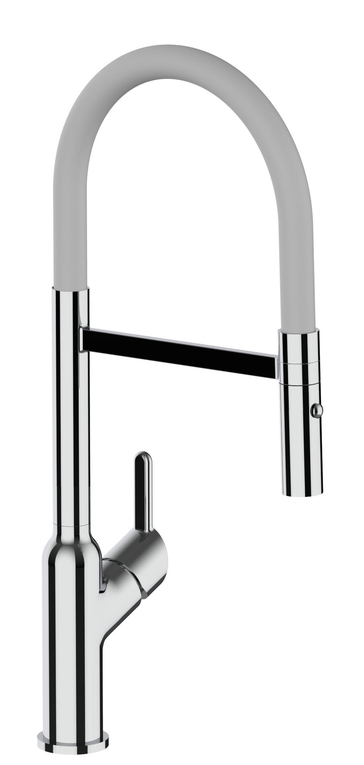 KÜCHENARMATUR, Verchromt und Grau, 2-Strahl-Brause - Chromfarben, Metall (23/46.5/23cm) - VIZIO