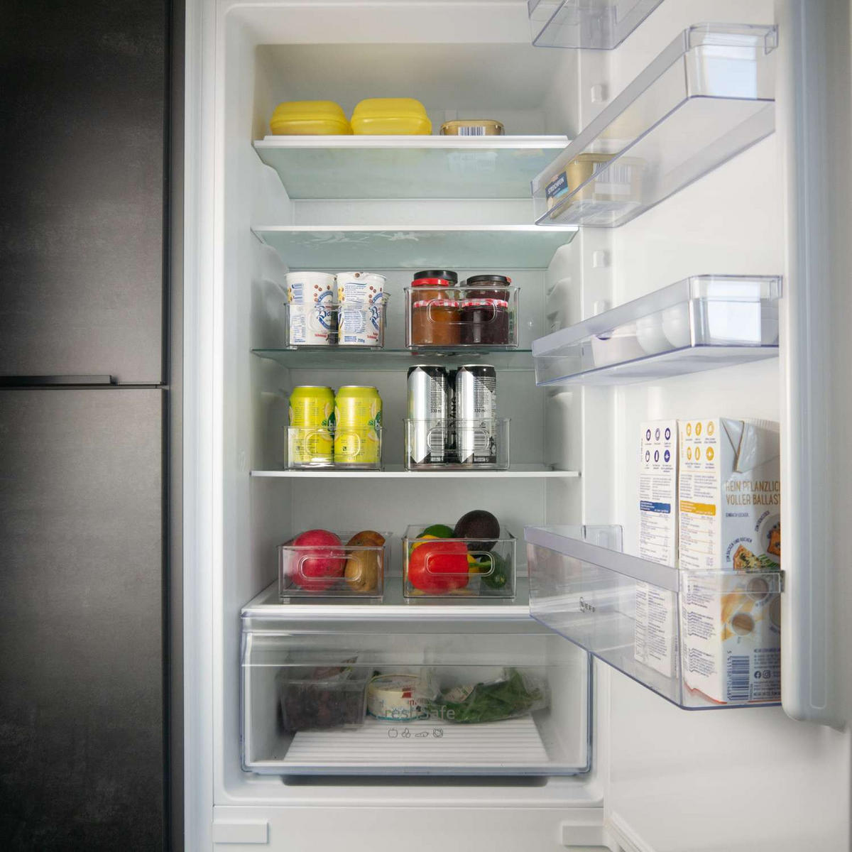KÜHLSCHRANK-BOXEN 6er-Set - Transparent, Kunststoff (15.9/17/26.8cm) - Intirilife