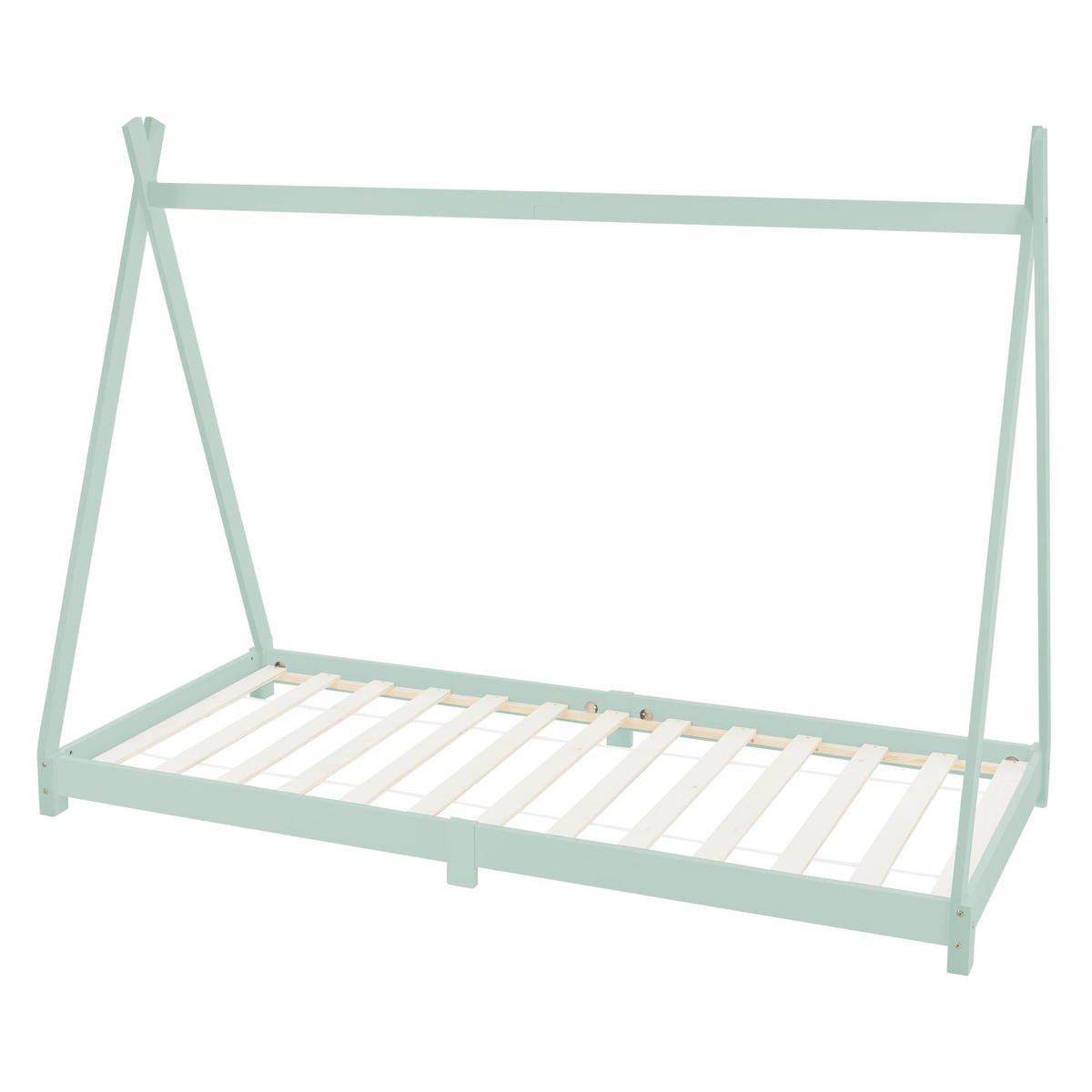 KINDERBETT Tipi 90x200 cm Mint - Grün, Holz (90/200cm) - ML-DESIGN