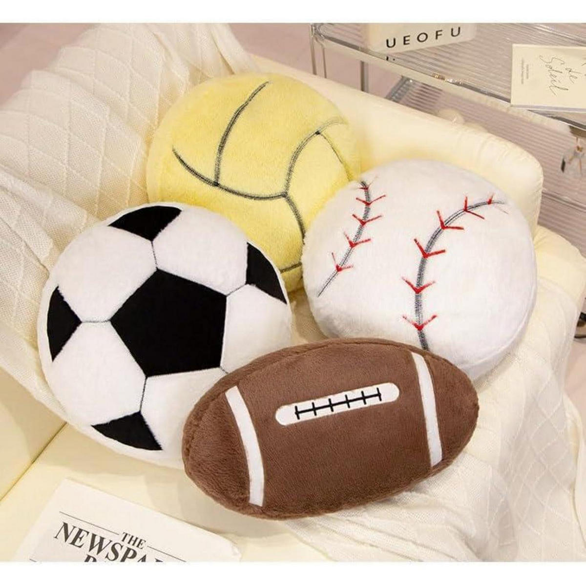 PLÜSCHTIER Rakete Super Soft Kawaii Kuscheltier - Multicolor, Textil (23/27cm)
