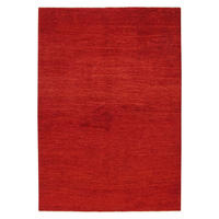 TEPPICH Rizbaf Rot 234/162 cm Schurwolle - Rot, Textil (162/234cm) - Looma
