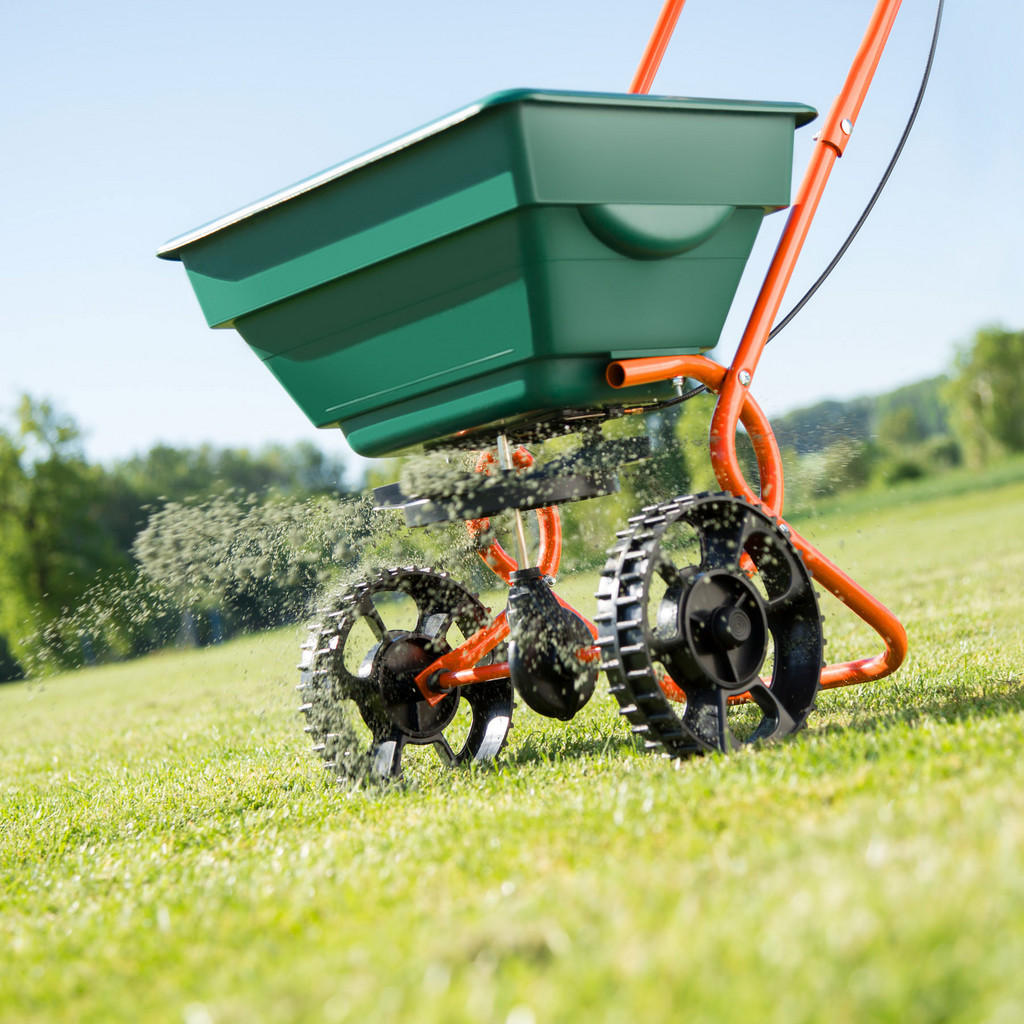 Thumbnail - tectake Streuwagen, Grün, Textil, 46x105x75 cm, Gartenzubehör, Gartenpflege, Gartengeräte