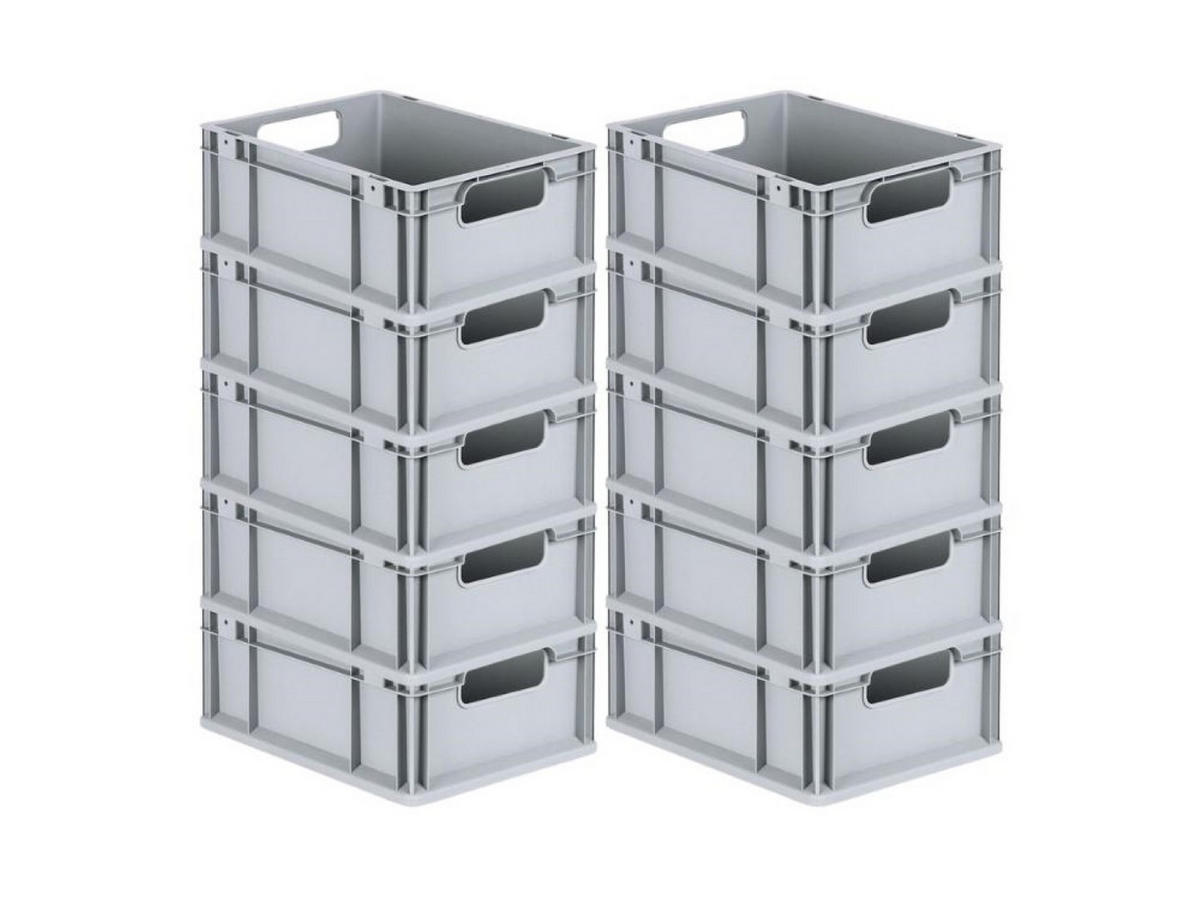 EUROBOX Nextgen Economy Griffe Offen 17x30x40cm 16 Liter - Grau, Kunststoff (30/17/40cm) - PROREGAL