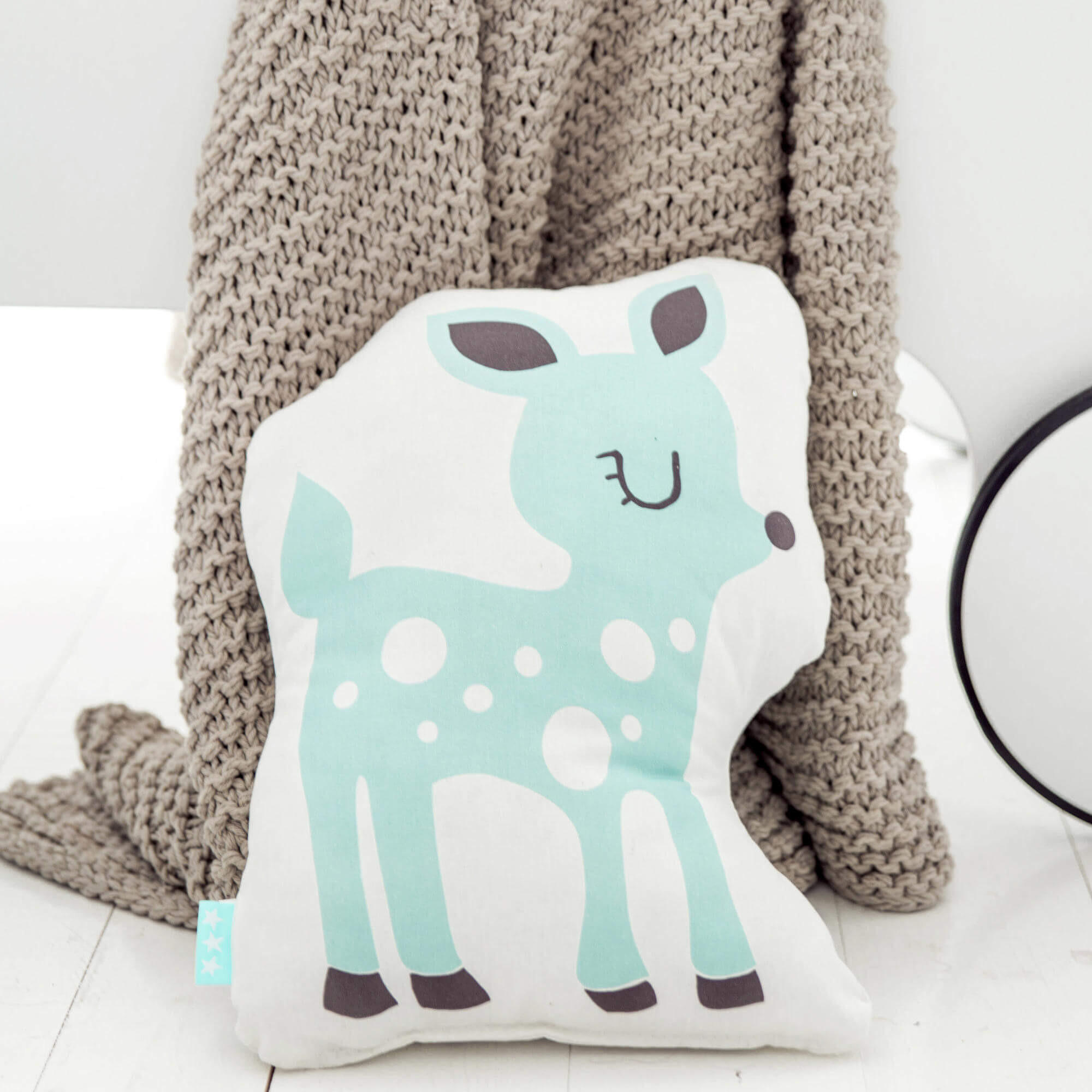 KISSEN woodland 40x30 cm mehrfarbig - Multicolor, Textil (40/30cm) - Happy Friday