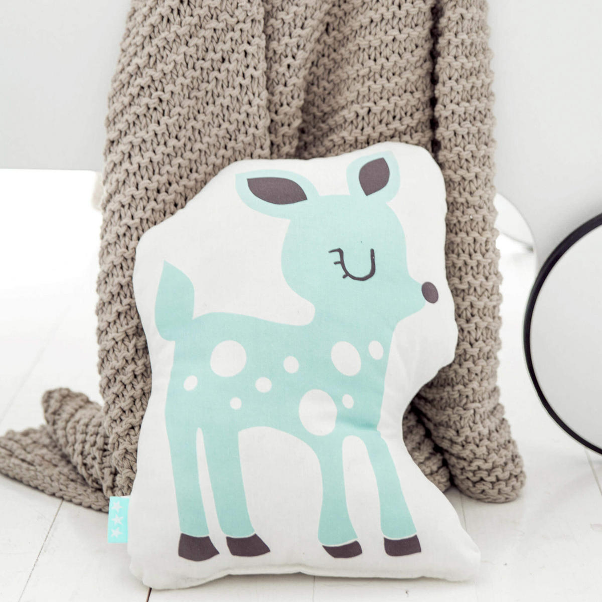KISSEN woodland 40x30 cm mehrfarbig - Multicolor, Textil (40/30cm) - Happy Friday