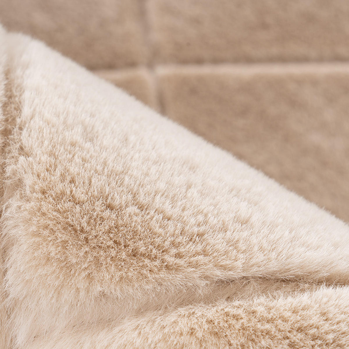 HOCHFLOR-TEPPICH Moment 600 Beige 120x170 cm - Beige, Textil (120/170cm) - carpet city