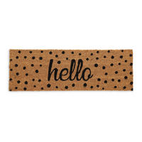 FUSSMATTE - Hellbraun, Kunststoff/Textil (75/25cm) - Relaxdays