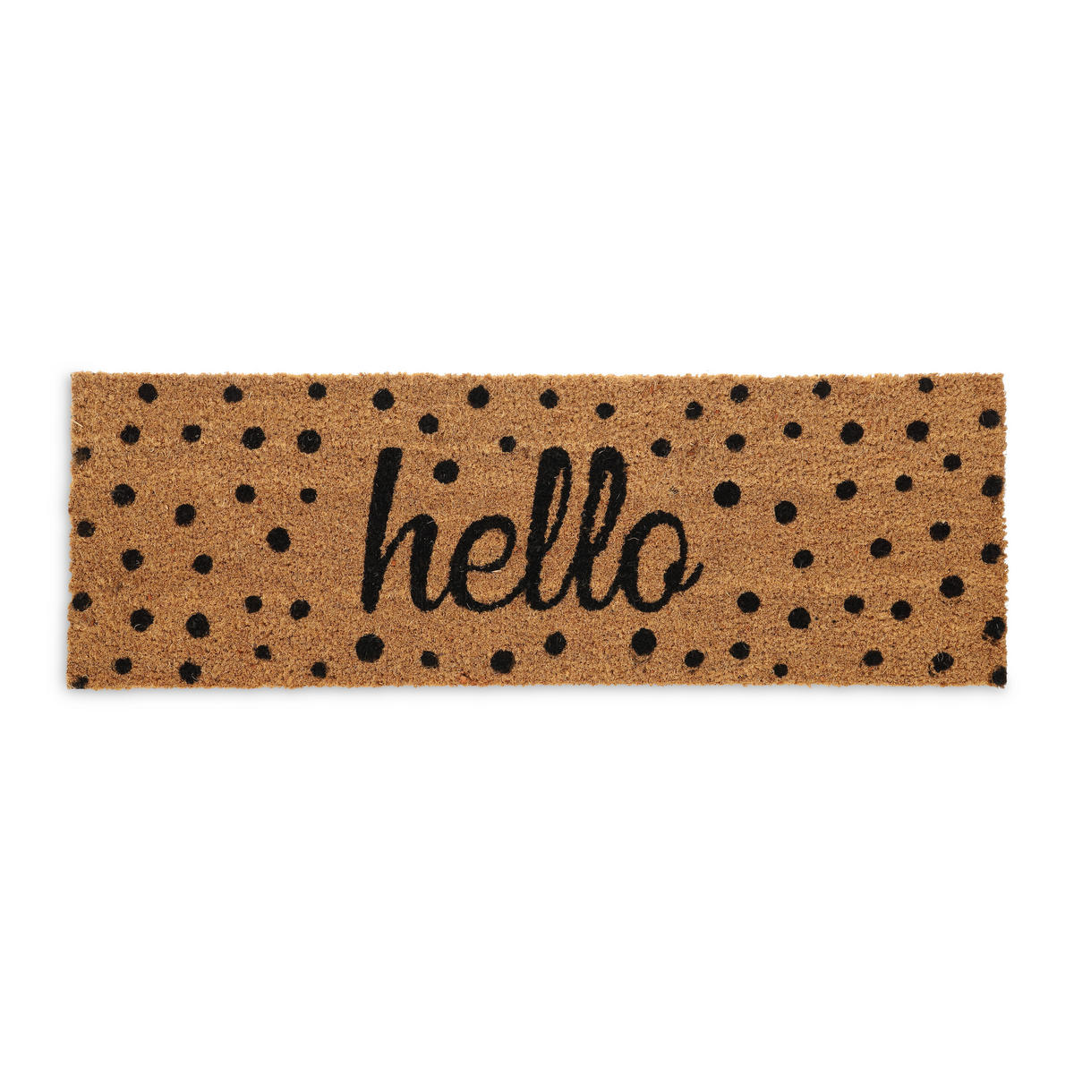 FUSSMATTE - Hellbraun, Kunststoff/Textil (75/25cm) - Relaxdays