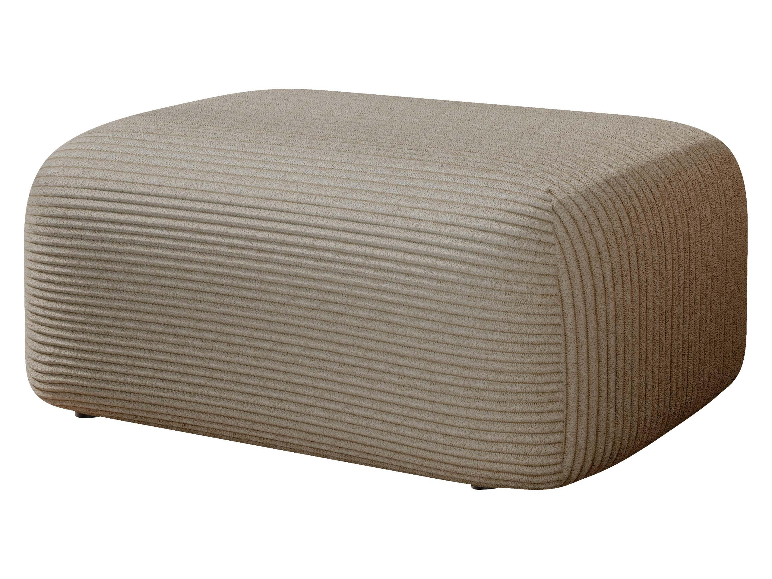 POLSTERHOCKER Piano Cord - Hellbraun/Schwarz, Holz/Kunststoff (70/38/55cm) - MIRJAN24