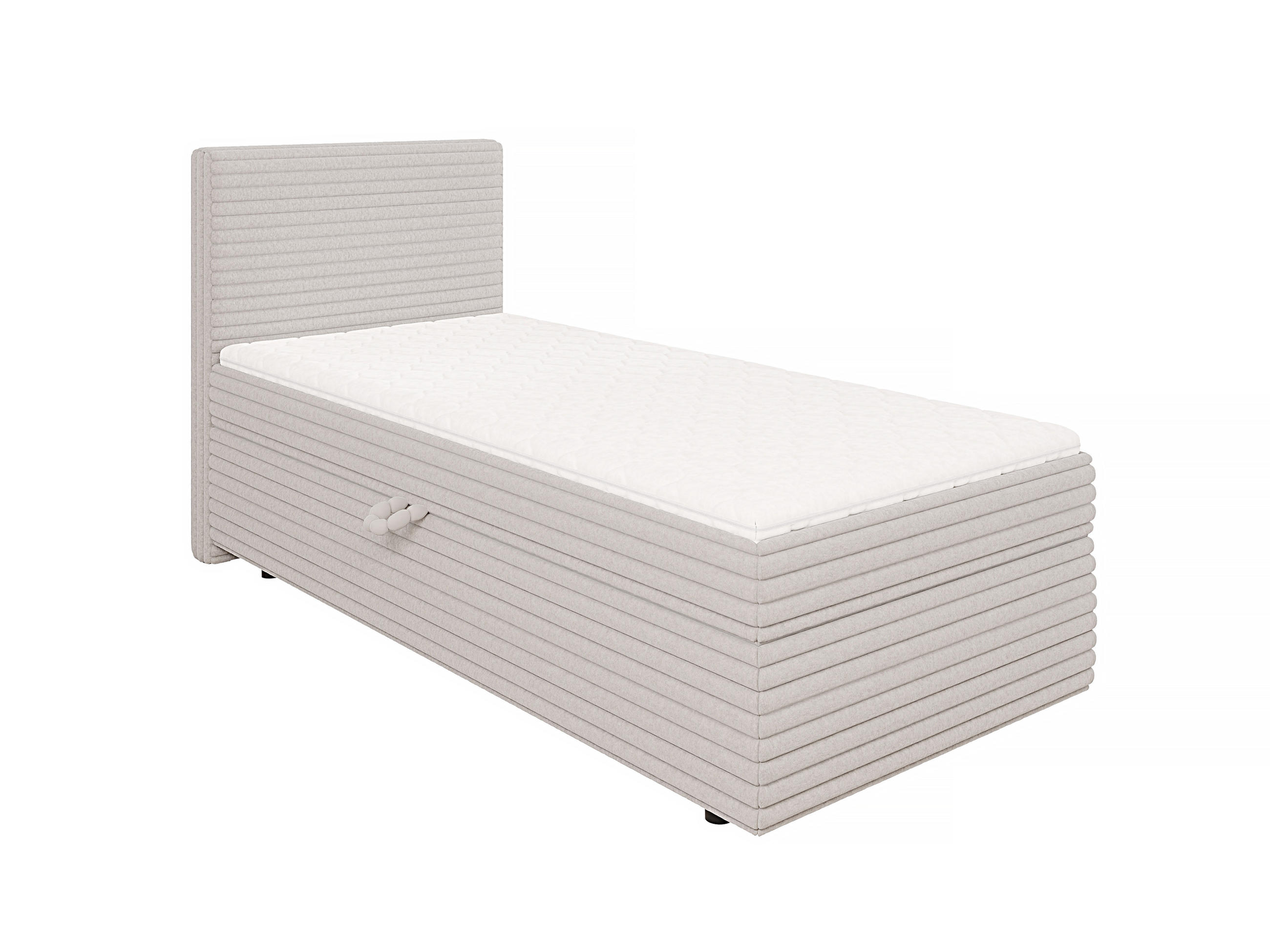 S-Style Boxbett Hellgrau 90x200 cm