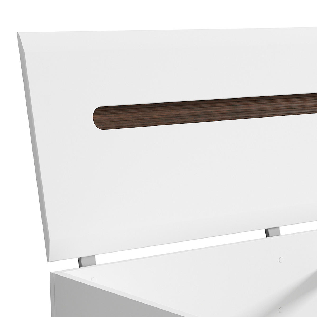 POSTEL 160/200 Darrel Bílá - bílá, kompozitní dřevo (160/200cm) - Petits-meubles