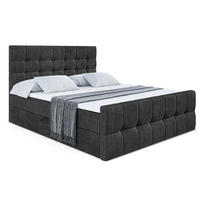 BOXBETT BERO-Z - 120 x 200 - H4 - Schwarz - Schwarz, Holzwerkstoff (120/200cm) - ALTDECOR