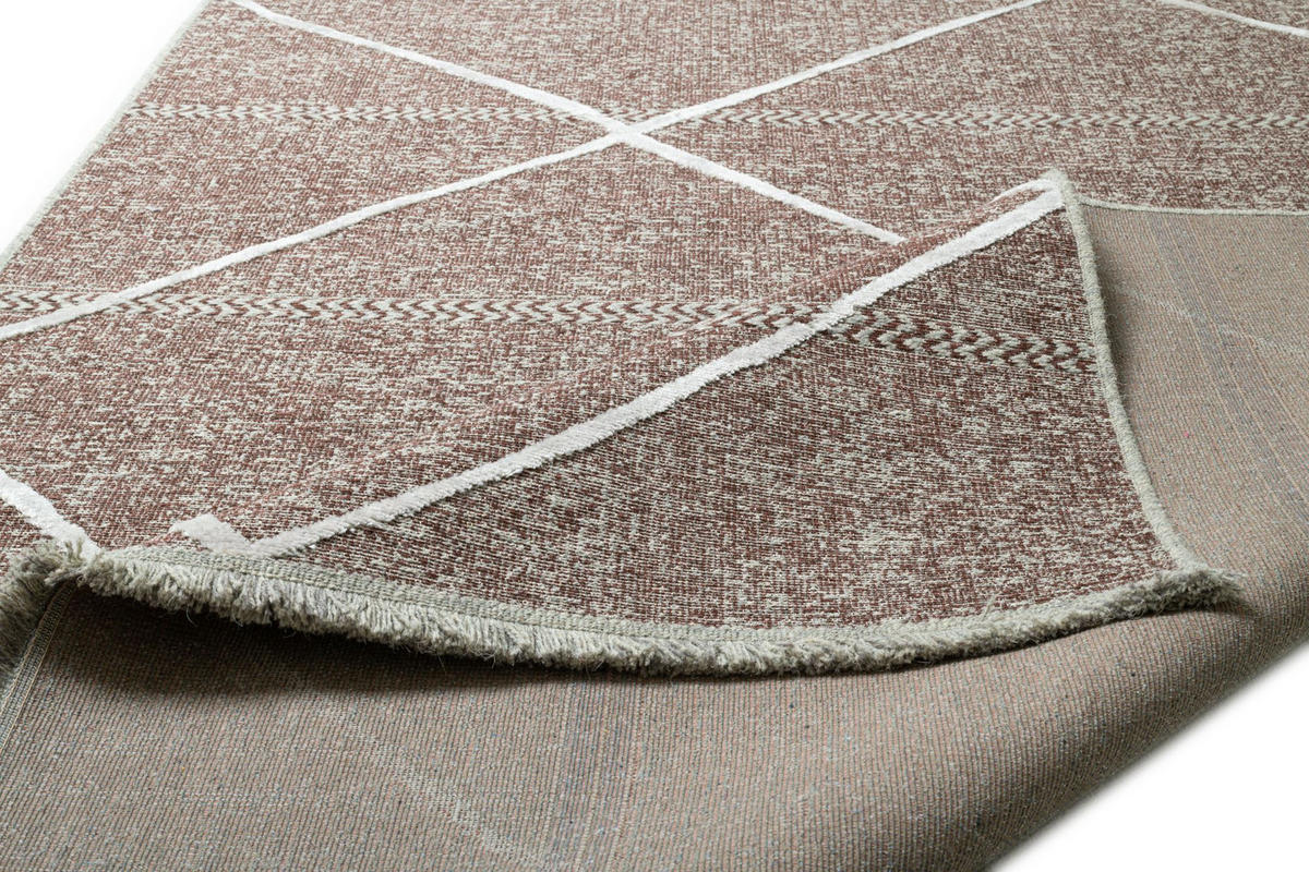 FLACHWEBTEPPICH Braderup 200x290 cm - Rot, Textil (200/290cm) - Sansibar SYLT