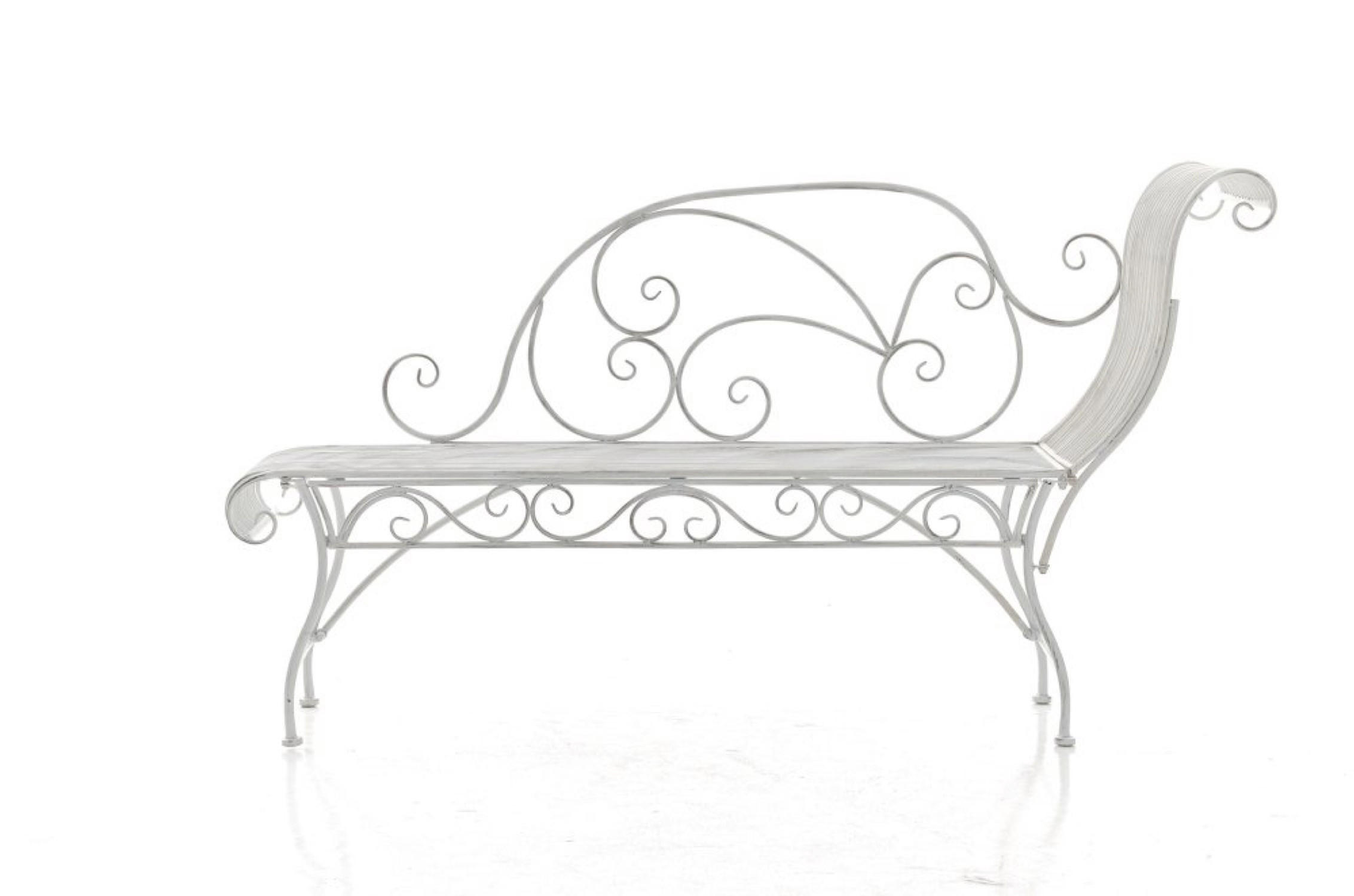 GARTENBANK Karina antik-grün - Braun, Metall (156/46/78cm) - TPFGarden
