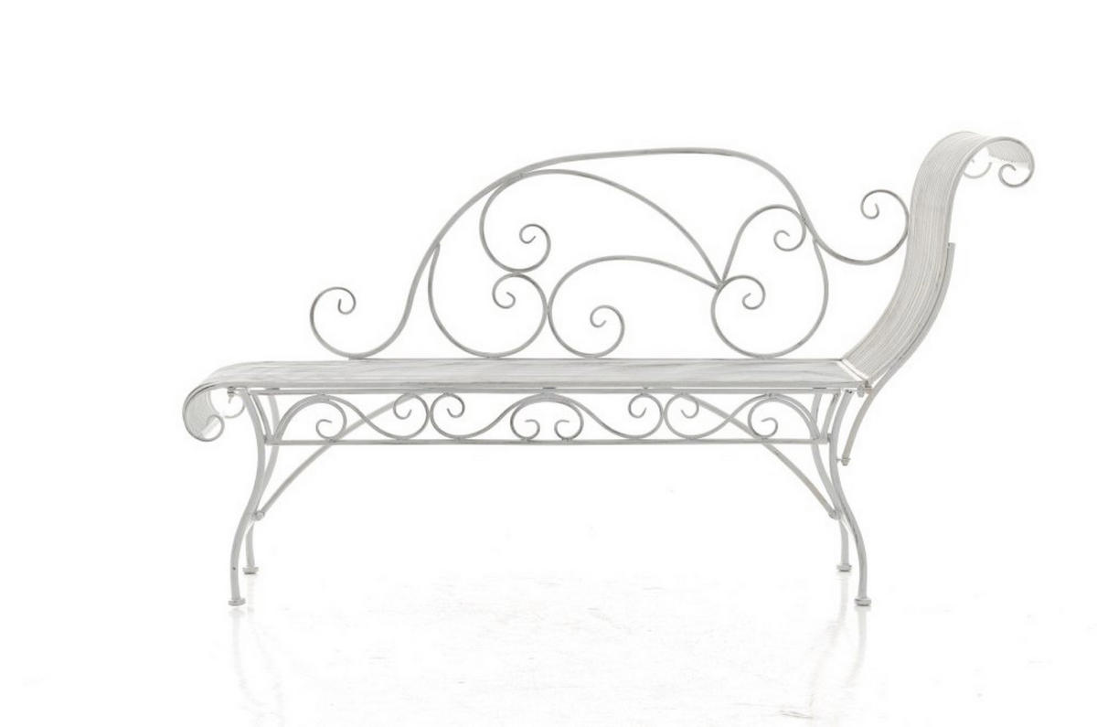 GARTENBANK Karina antik-grün - Braun, Metall (156/46/78cm) - TPFGarden